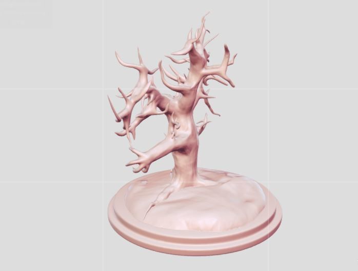 horror tree 3D print model_4