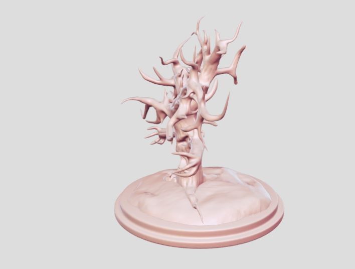horror tree 3D print model_3