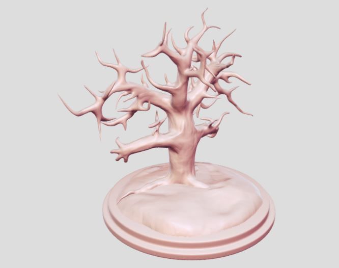 horror tree 3D print model_5