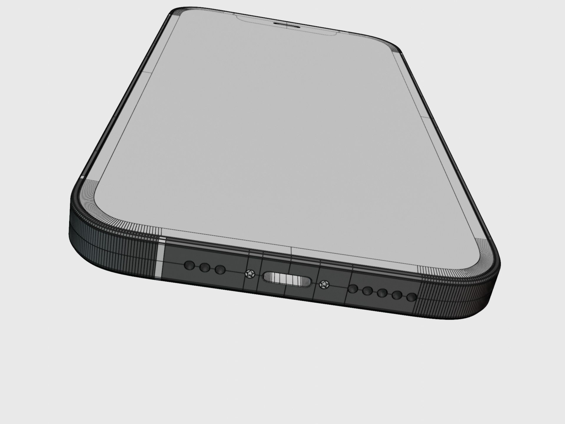iPhone 12 pro graphite 3D model_43