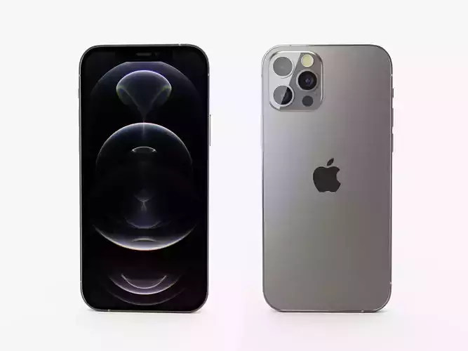 iPhone 12 pro graphite 3D model