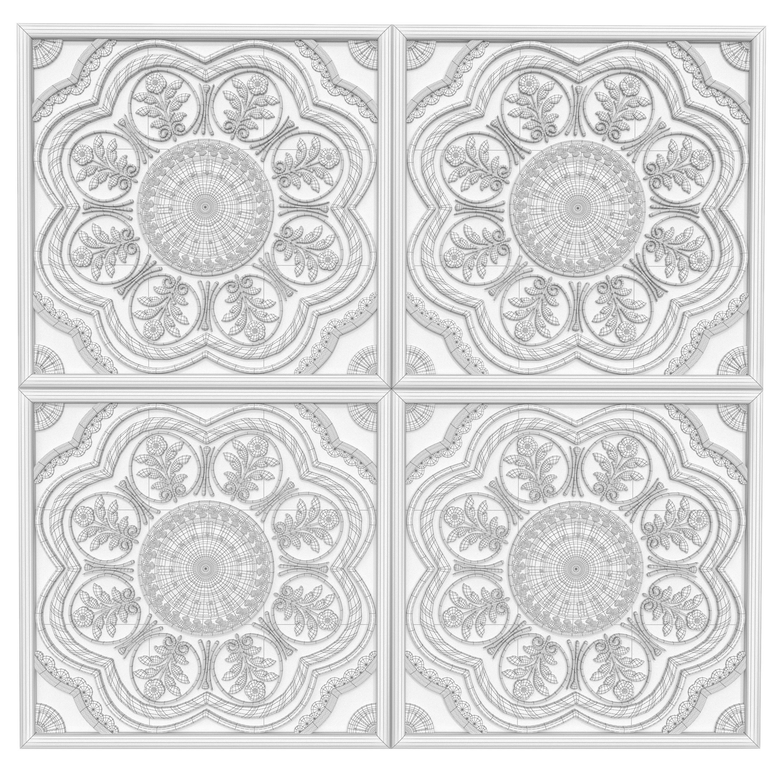 Decorative panels - Set 9 3D model_6
