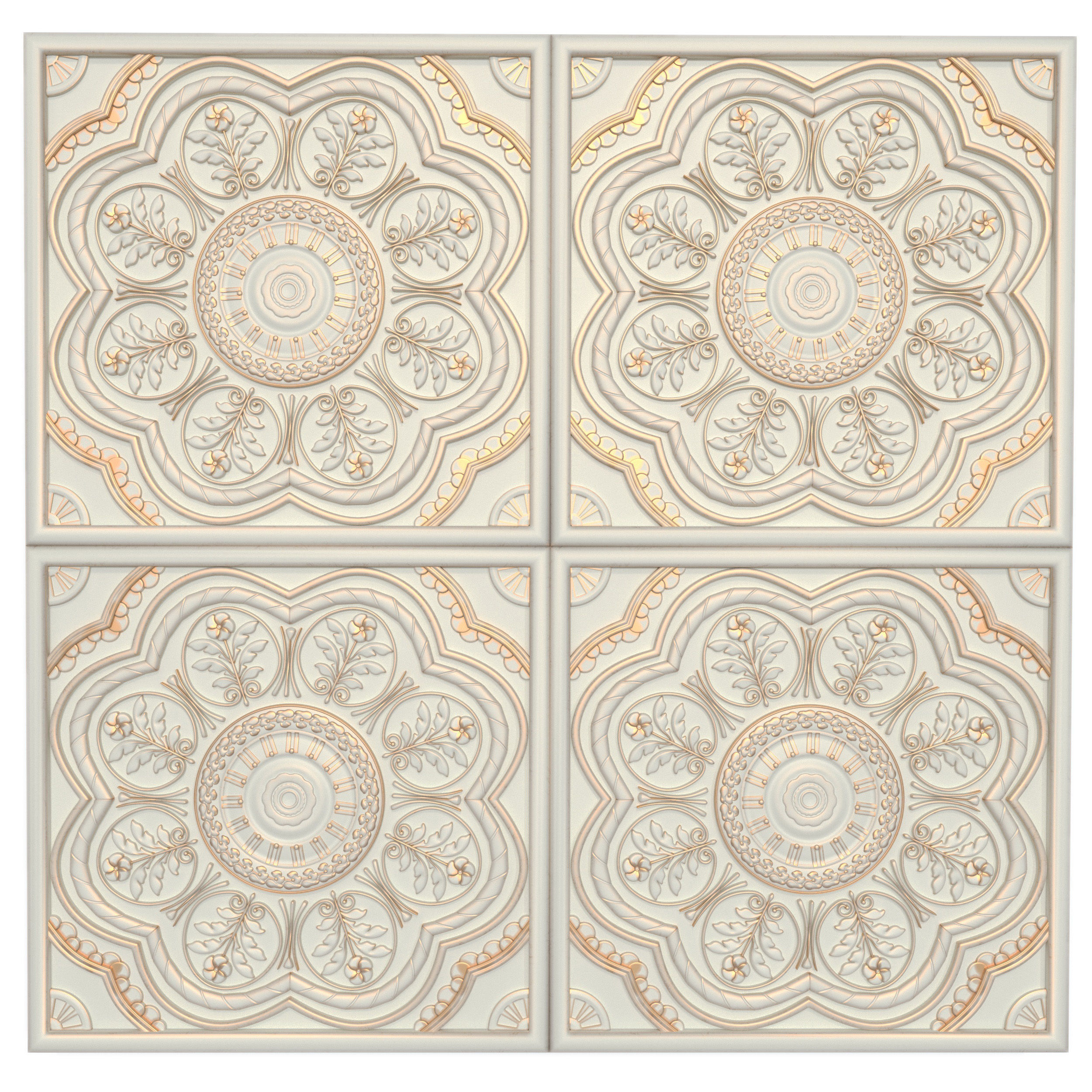 Decorative panels - Set 9 3D model_5