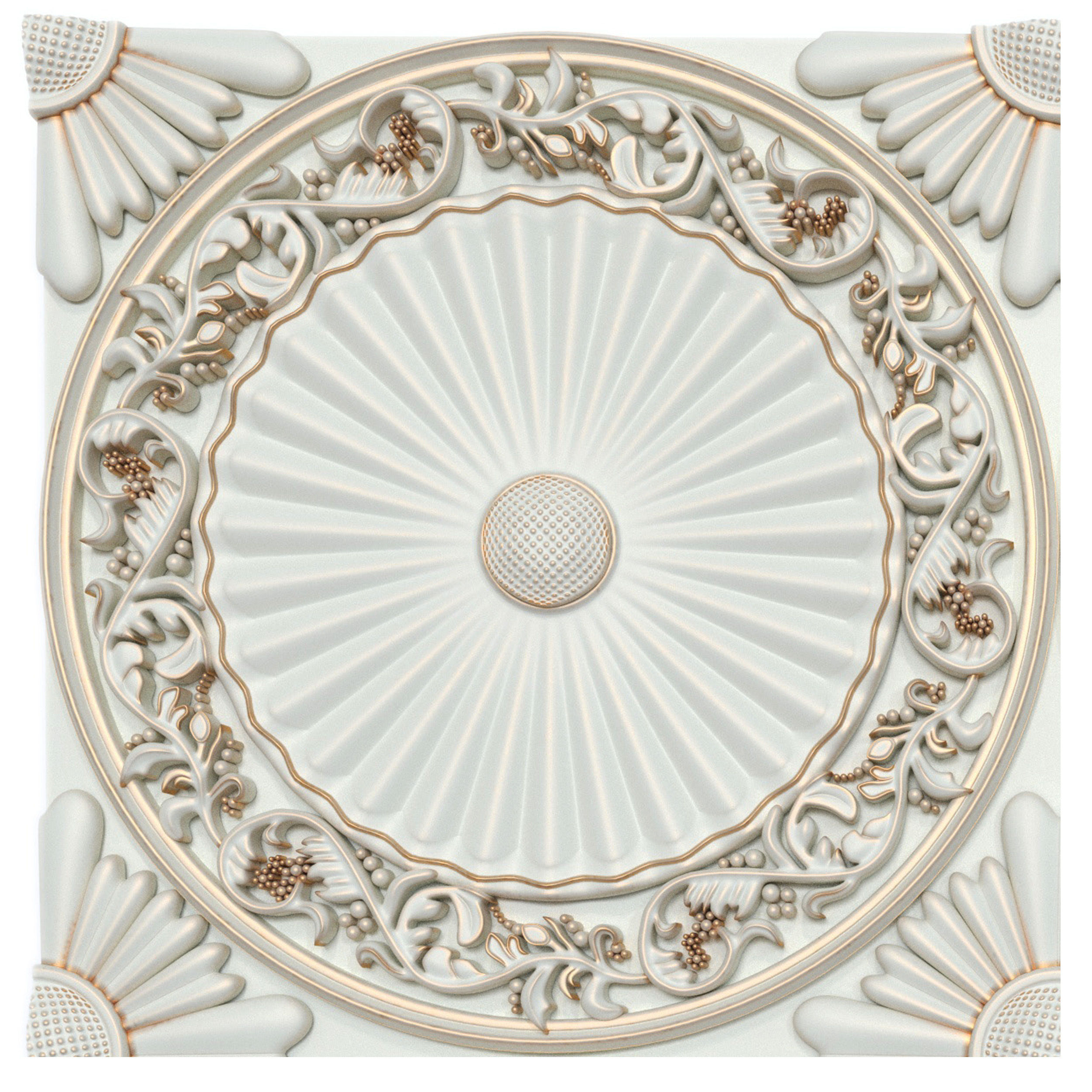 Decorative panels - Set 9 3D model_1
