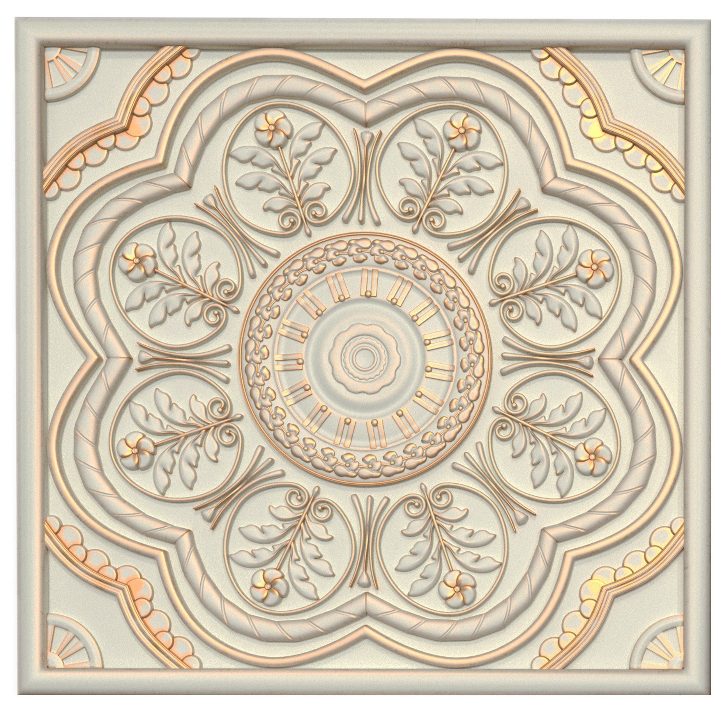 Decorative panels - Set 9 3D model_4