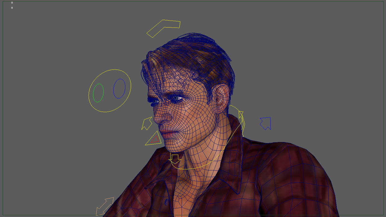 Full Rigged Rider with Motorbike Model 3D model_29