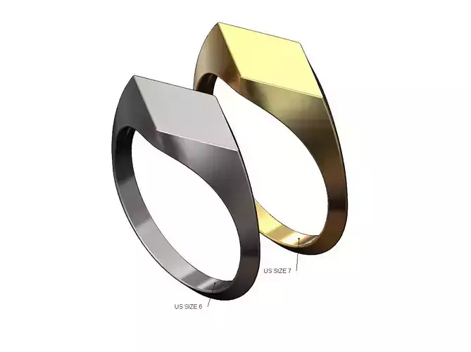 Lozenge Signet Ring