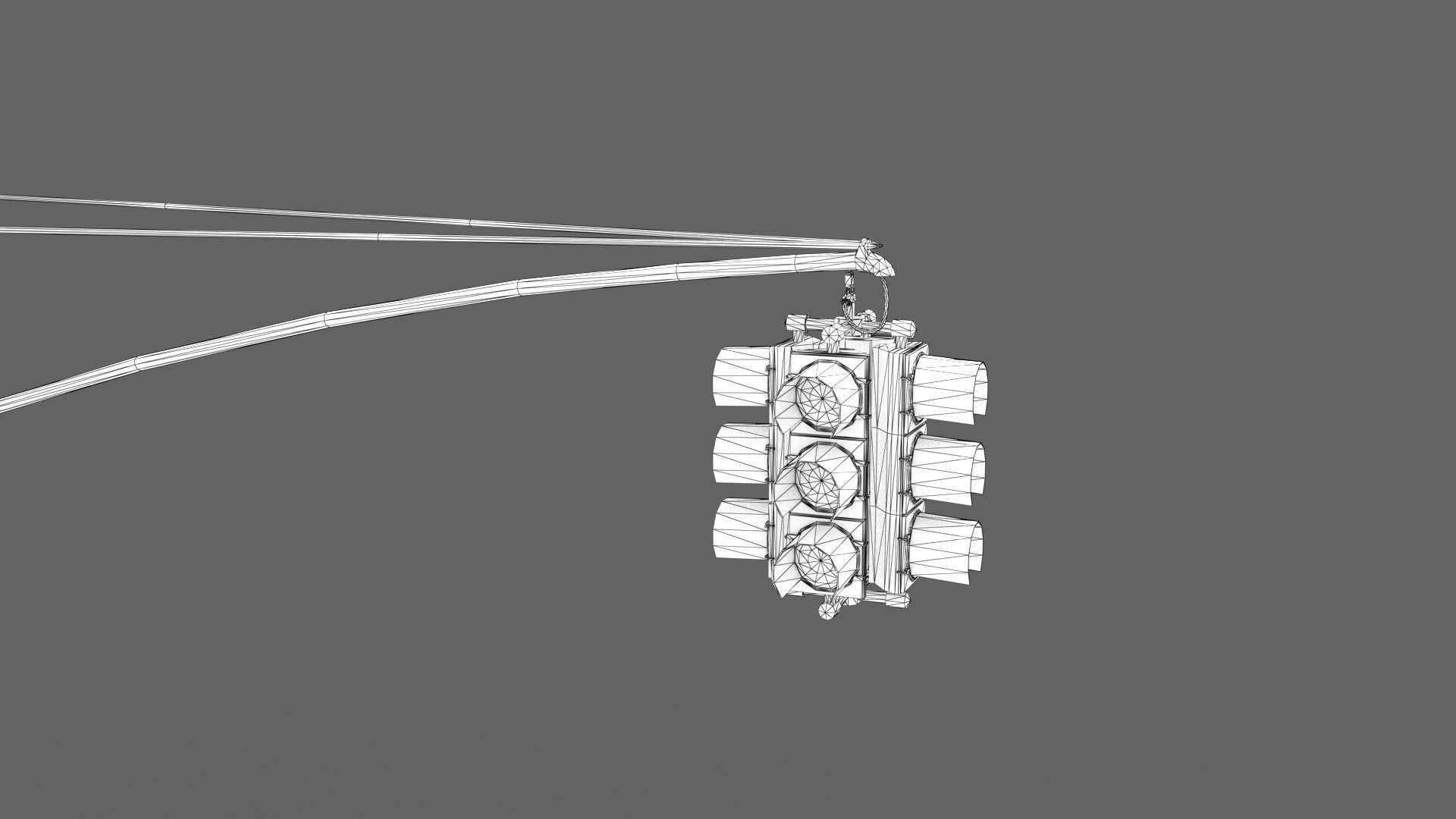 Traffic Lights Low-poly 3D model_11