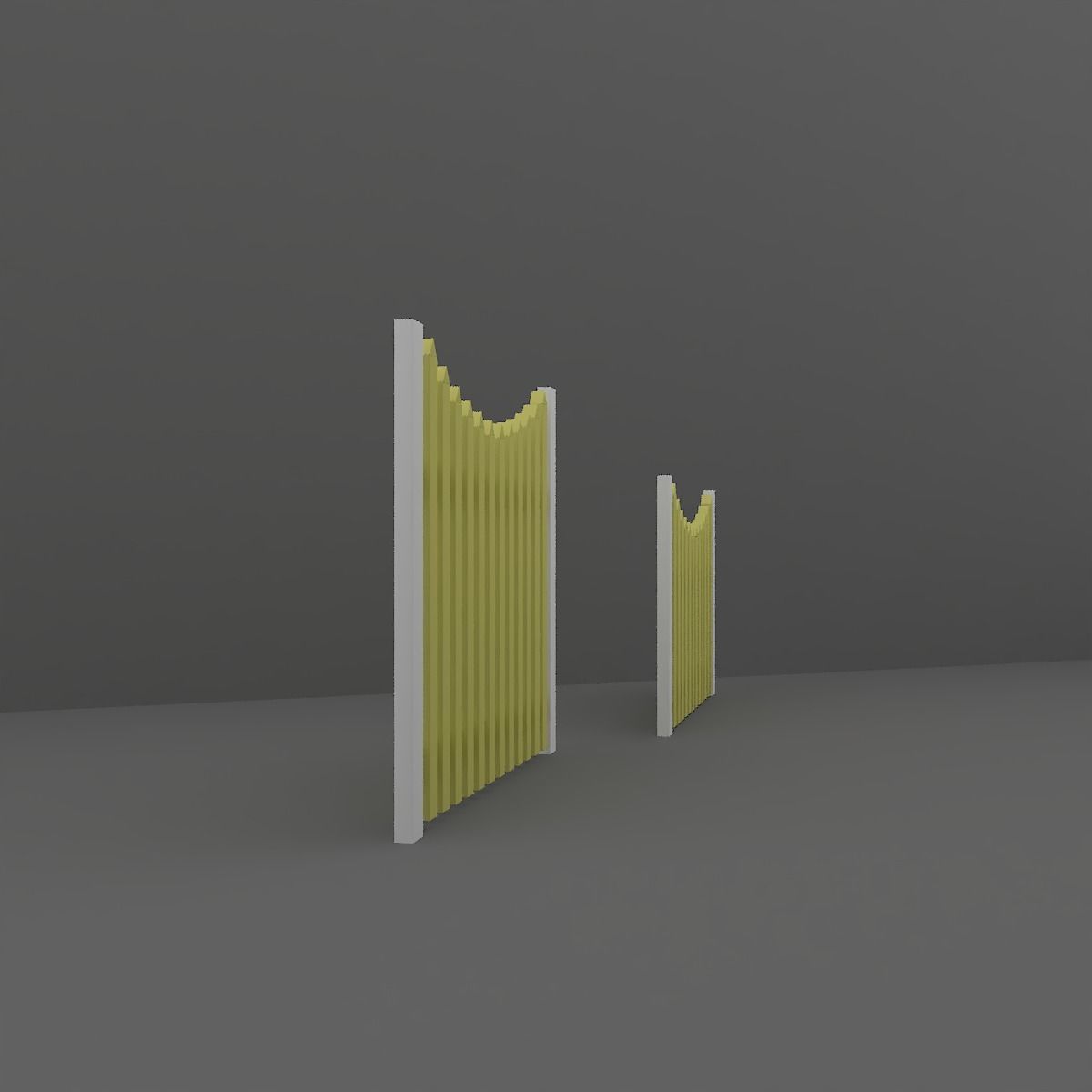 Wood Fence 3D model_3