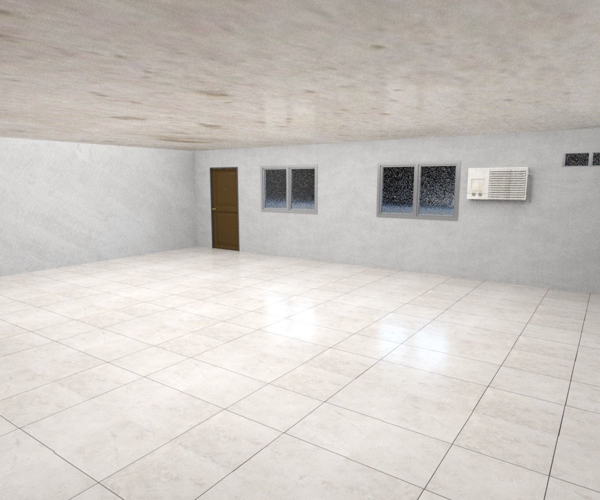 Classic Motel Low-poly 3D model_12