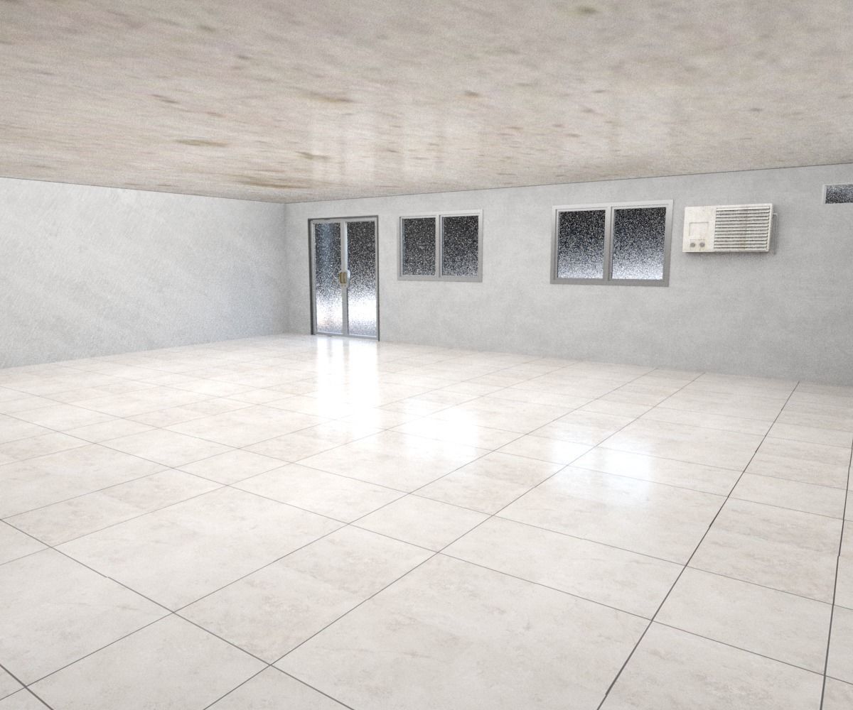 Classic Motel Low-poly 3D model_13