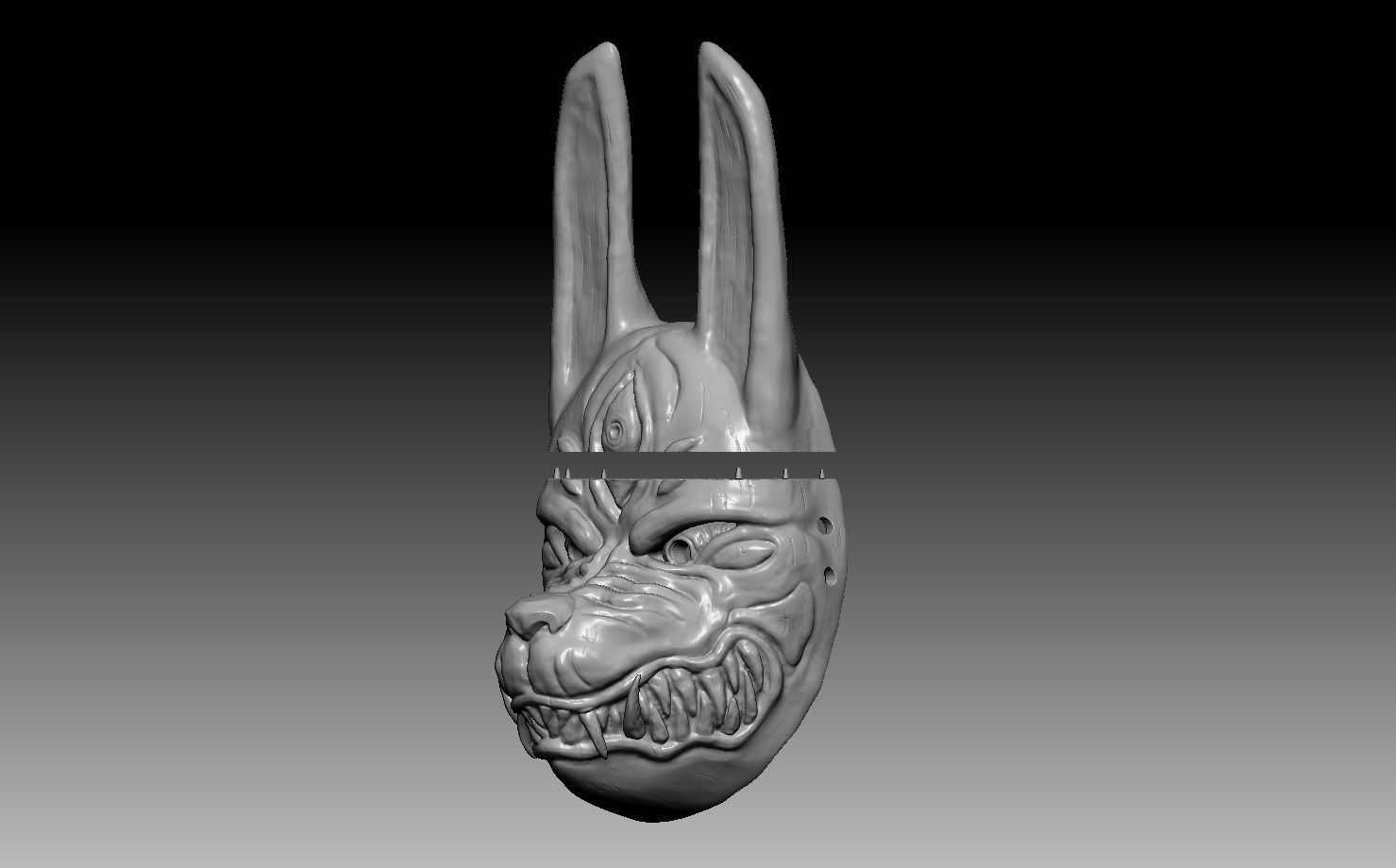 Ghost Of Tsushima - Legends Assassin Mask 3D print model_11