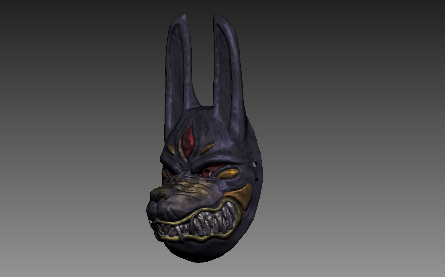 Ghost Of Tsushima - Legends Assassin Mask 3D print model_3