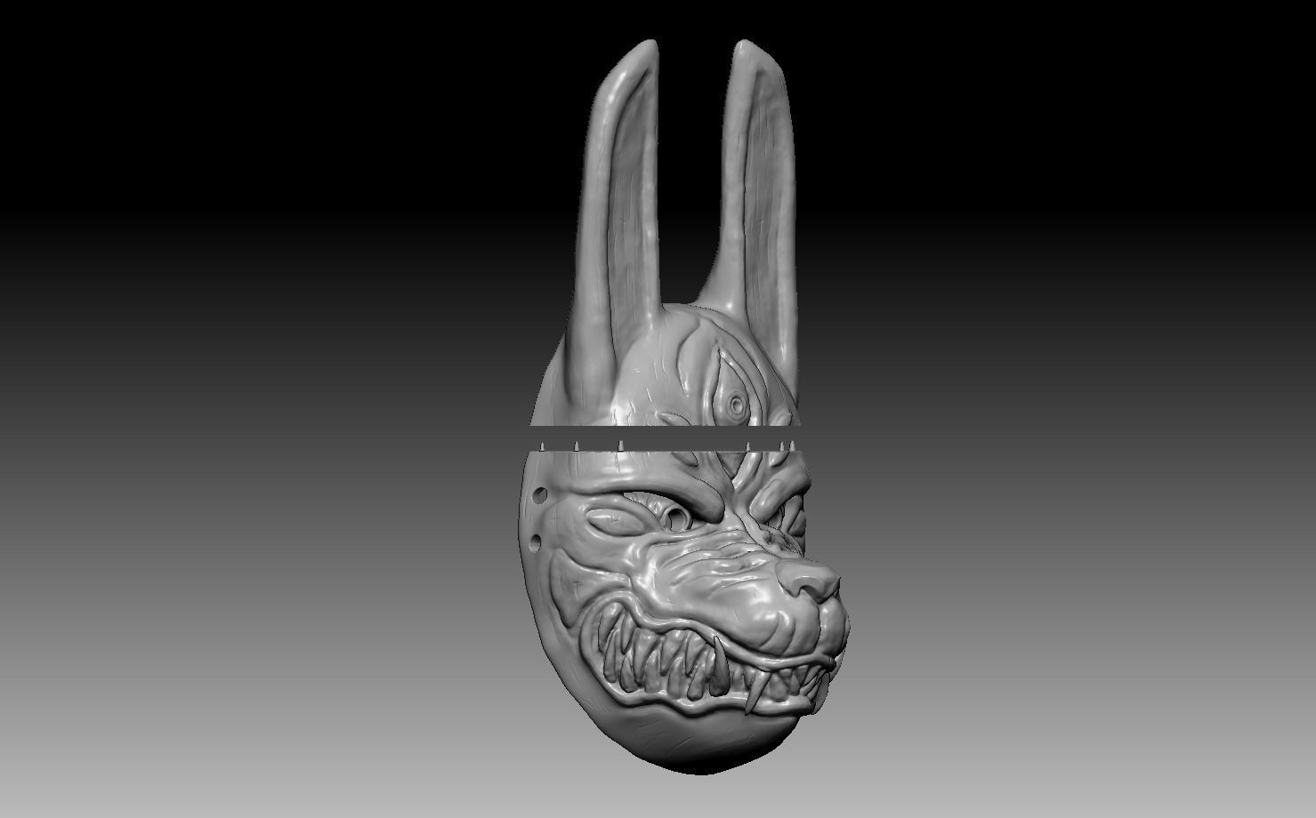 Ghost Of Tsushima - Legends Assassin Mask 3D print model_13