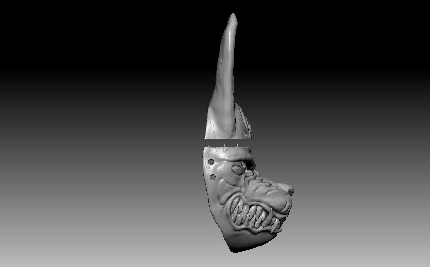 Ghost Of Tsushima - Legends Assassin Mask 3D print model_14