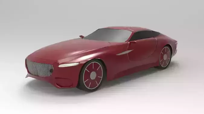Mercedes Maybach Low Poly