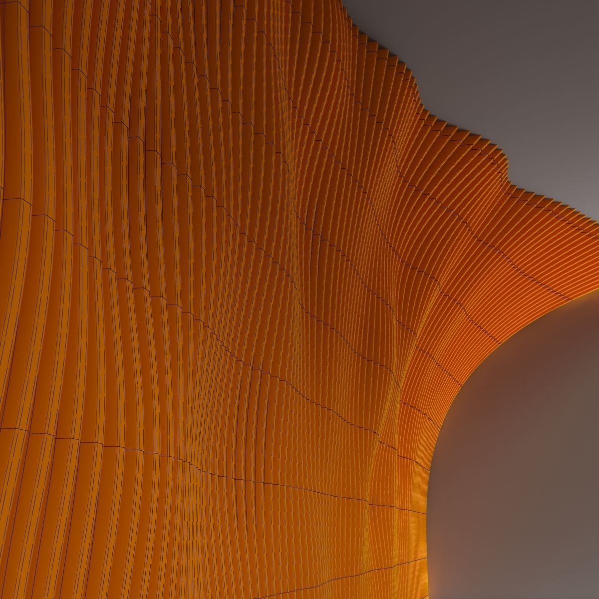 Parametric panel hall n1 3D model_19