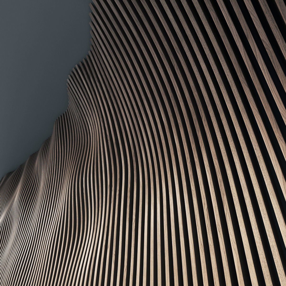 Parametric panel hall n1 3D model_2