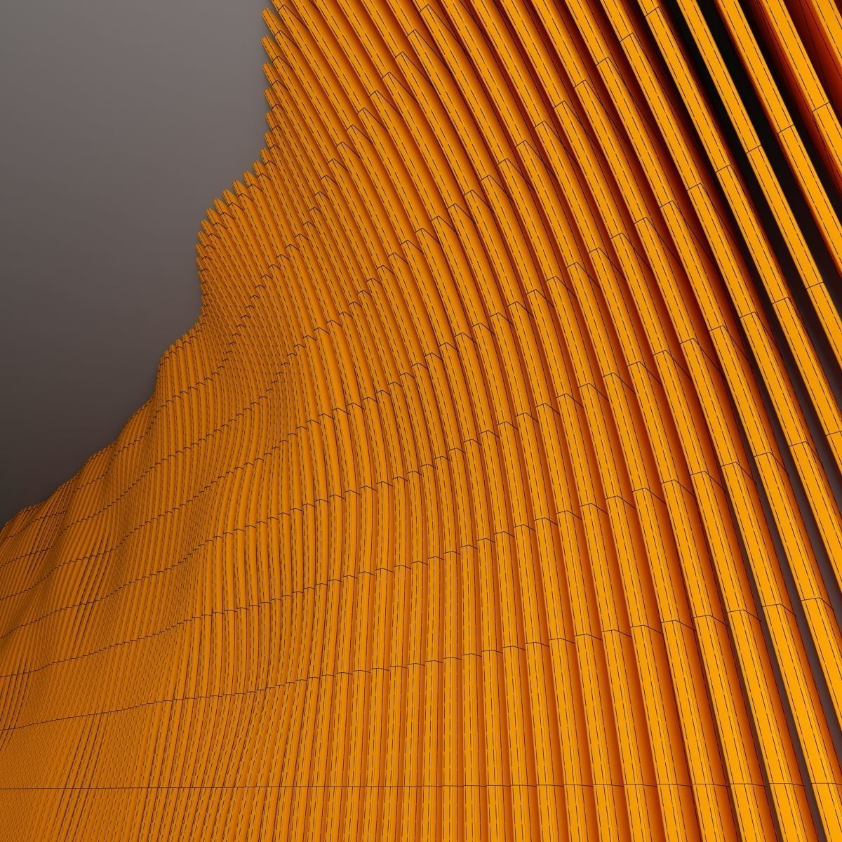 Parametric panel hall n1 3D model_16