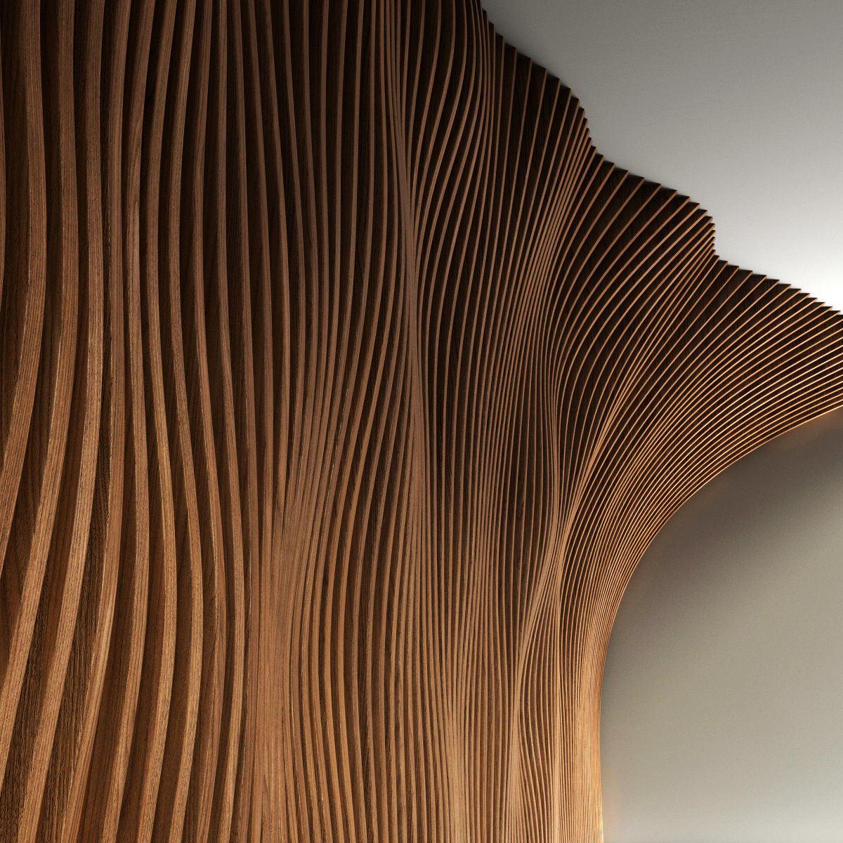 Parametric panel hall n1 3D model_9