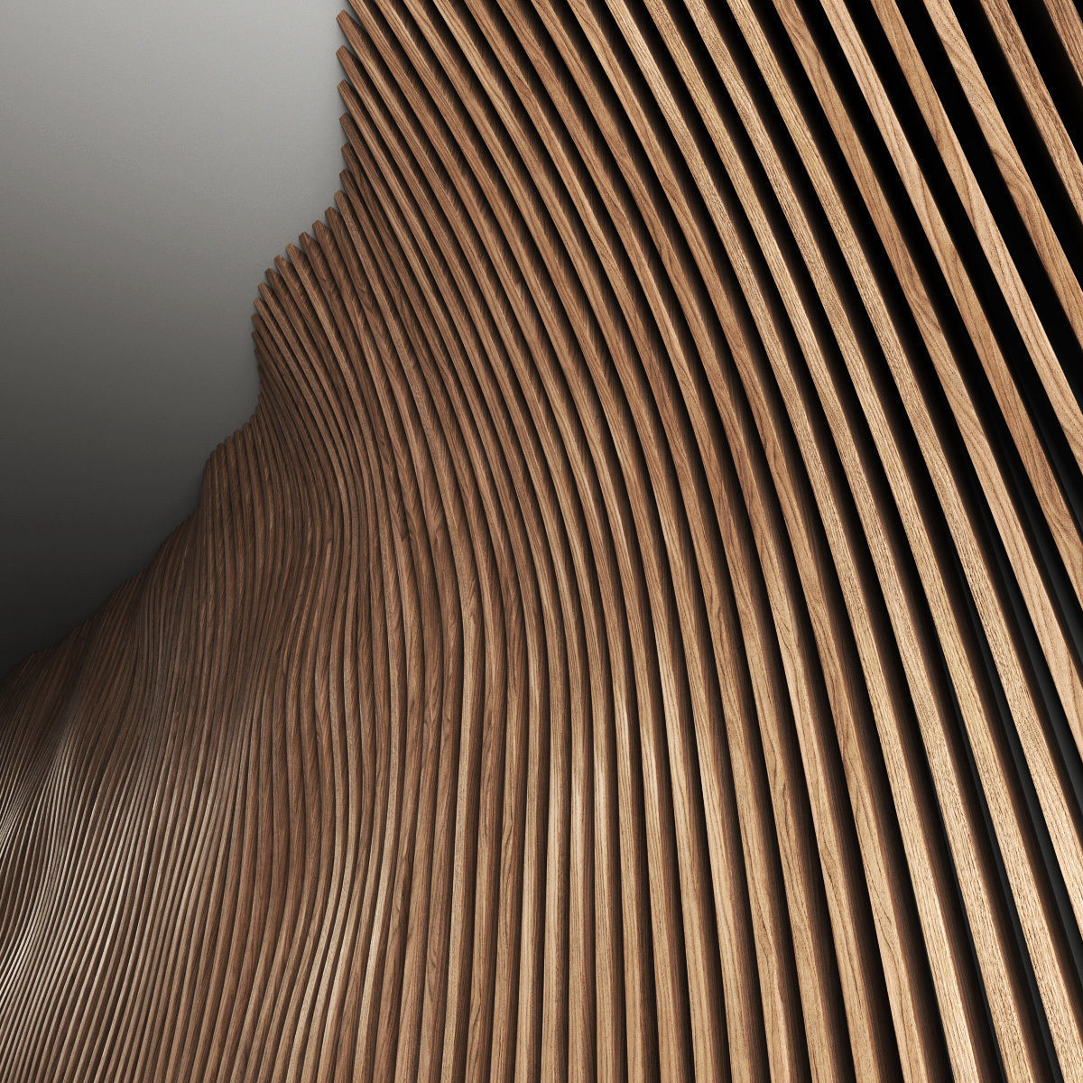 Parametric panel hall n1 3D model_6