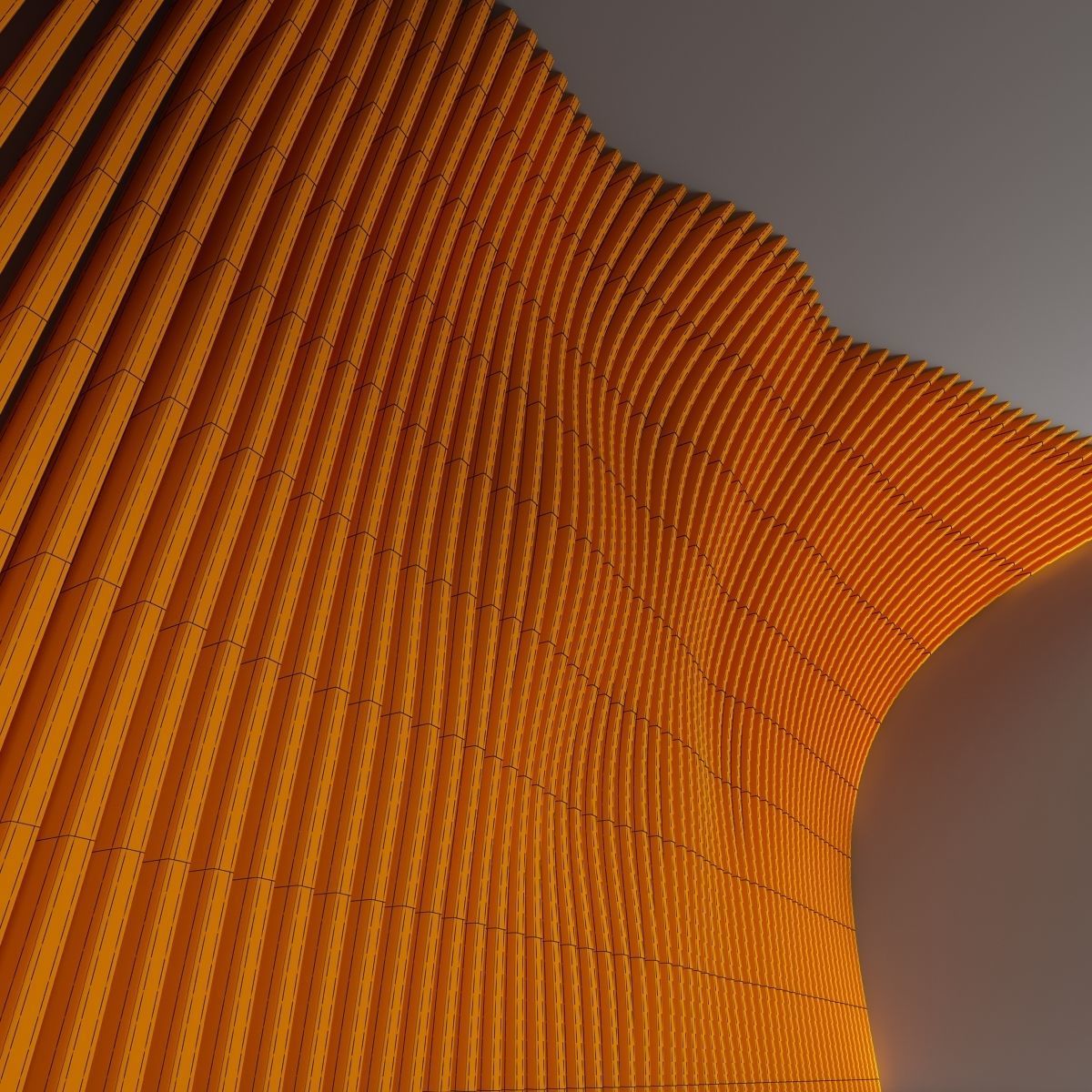 Parametric panel hall n1 3D model_15