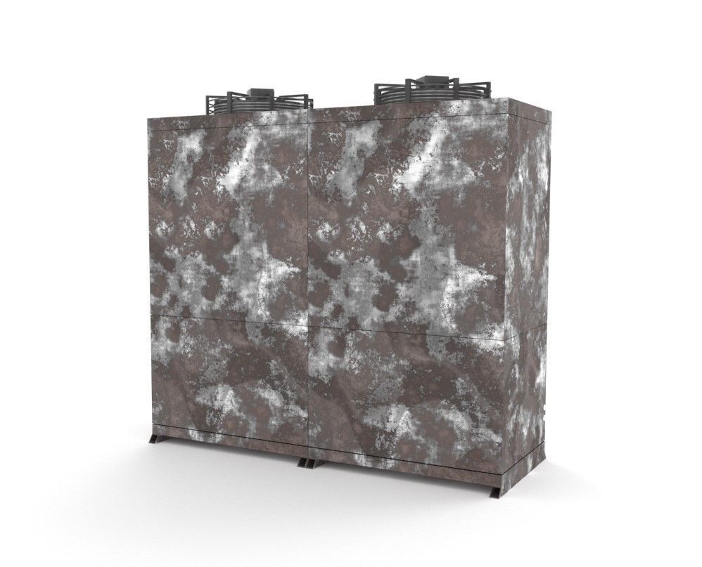 Rusty Unit Compressor Condensing 3D model_8