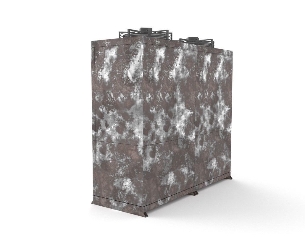 Rusty Unit Compressor Condensing 3D model_6