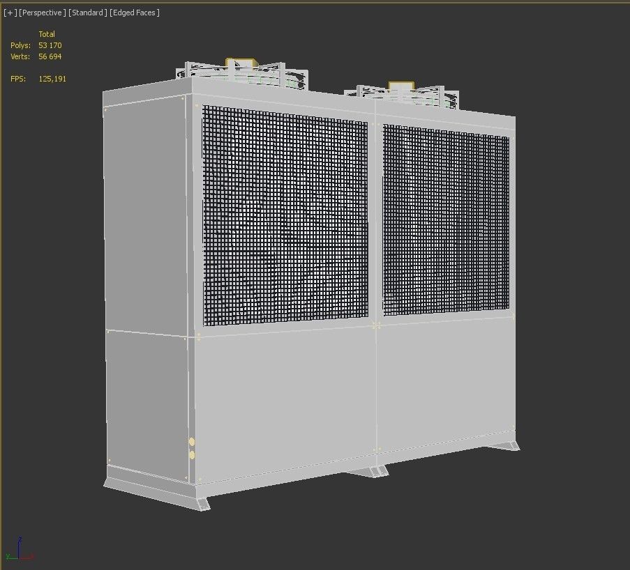 Rusty Unit Compressor Condensing 3D model_11