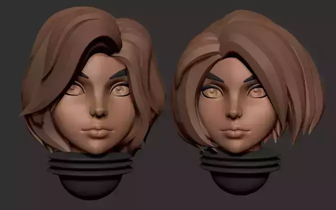 Anime set of Space nuns alternative heads 