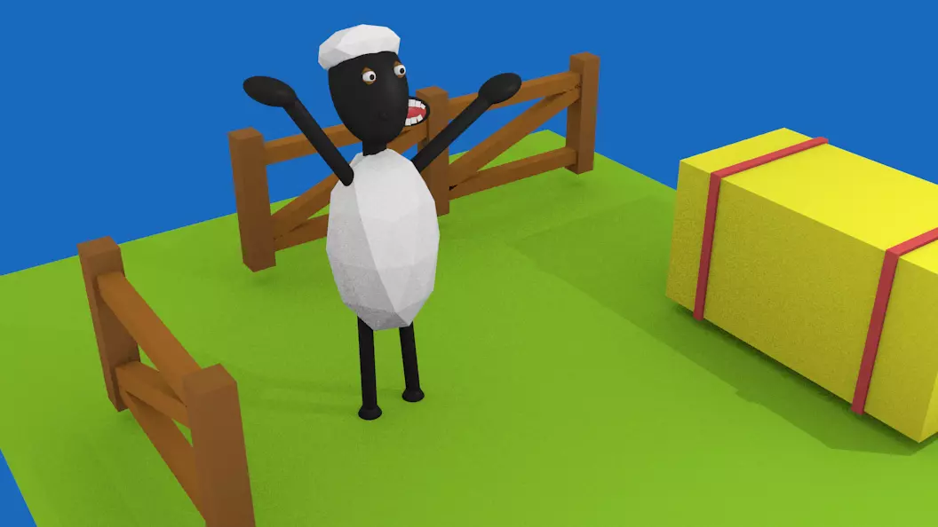 Shaun The Sheep Low-poly 3D model Low-poly 3D model