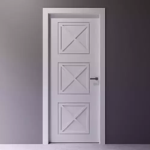 Interior door in art deco style