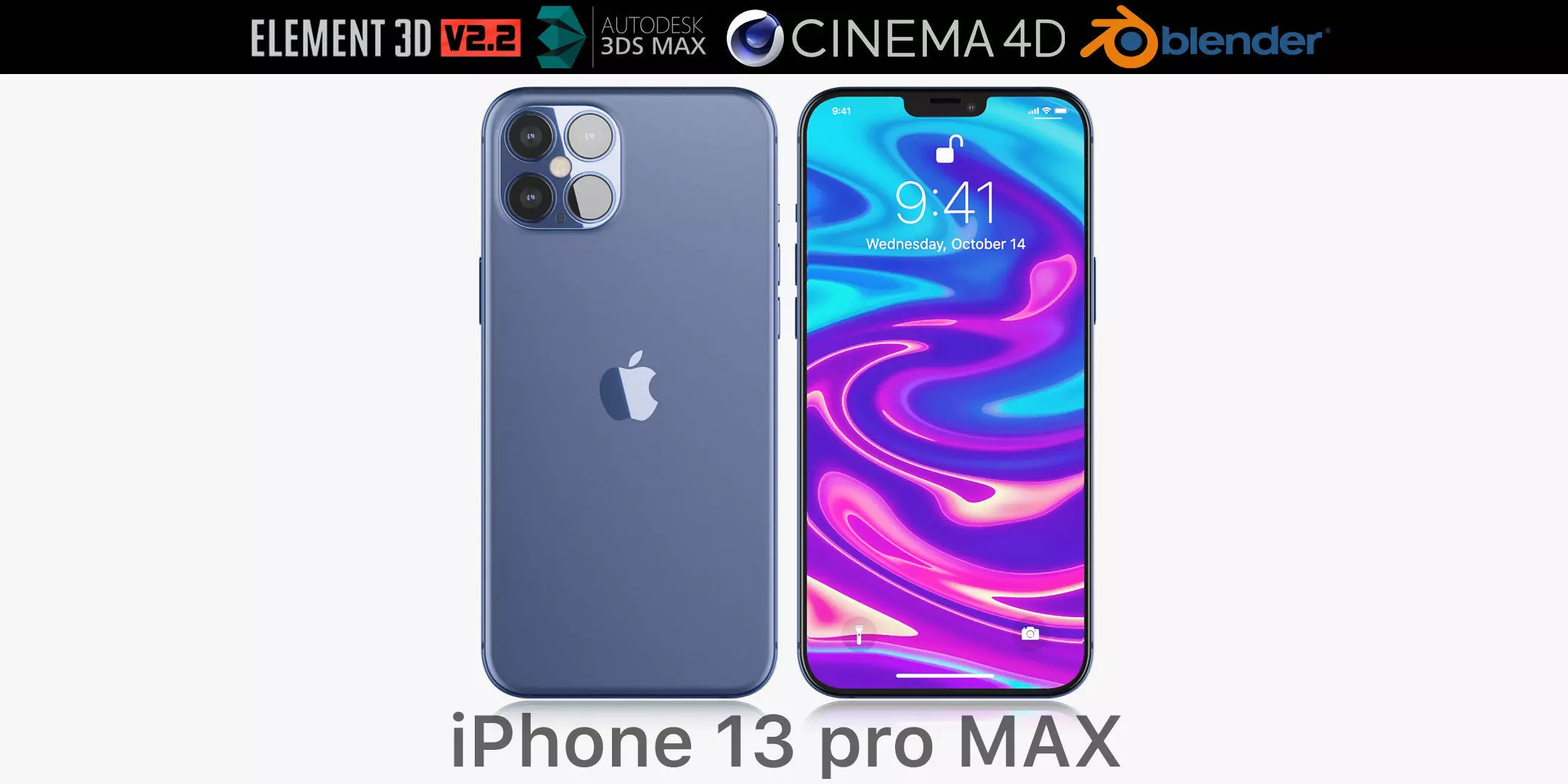 Apple iPhone 13 pro MAX 3D model