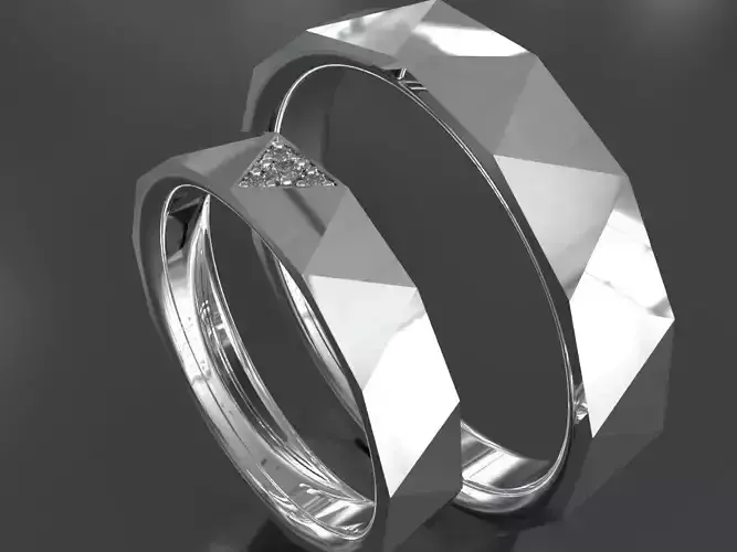 Wedding rings Octago 