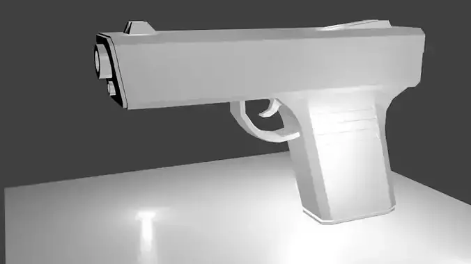 LowPoly Pistol gun
