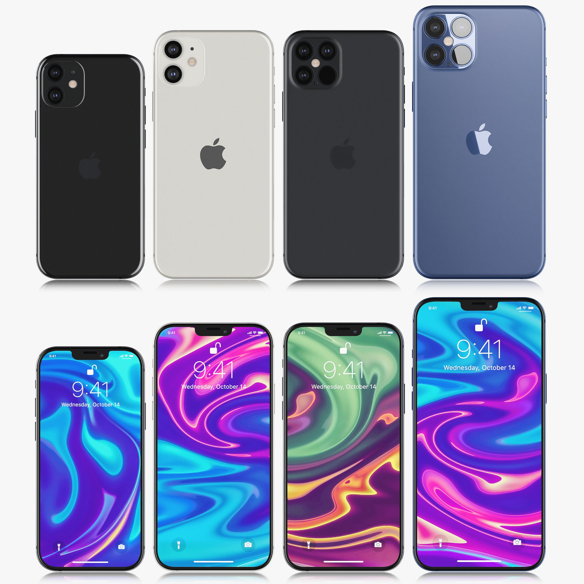 Apple iPhone 13 collection v1 3D model_1