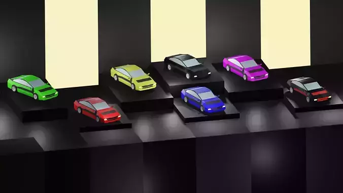 Lowpoly Vehicles - Part 1 - Sport Cars