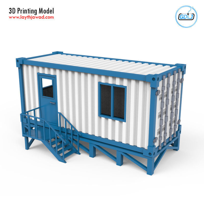 Portable Office Container 3D Printing Model 3D print model_3