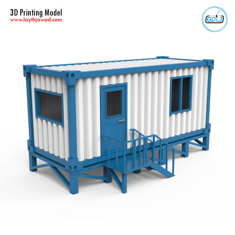 Portable Office Container 3D Printing Model 3D print model_1