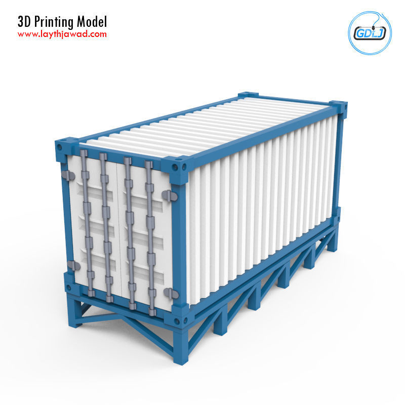 Portable Office Container 3D Printing Model 3D print model_8