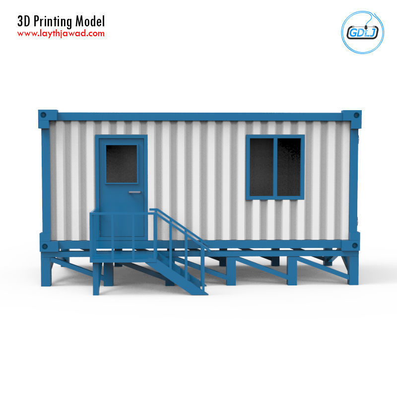 Portable Office Container 3D Printing Model 3D print model_6