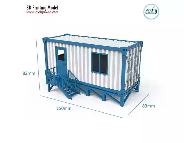Portable Office Container 3D Printing Model
