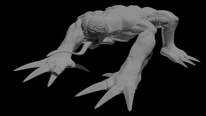 Licker from Resident Evil 3D print model 3D print model