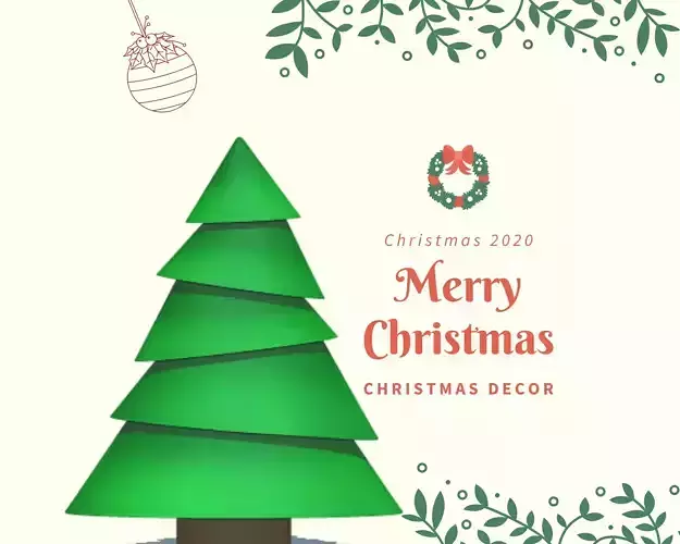 A Christmas tree to decorate your house 3D print model A Christmas tree to decorate your house 3D print model