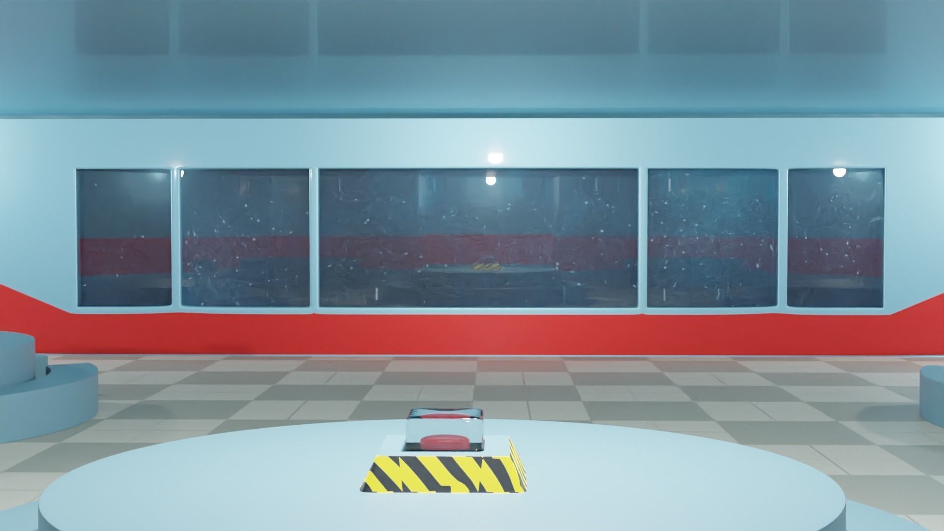 Among us Cafeteria Scenario Low-poly 3D model_4