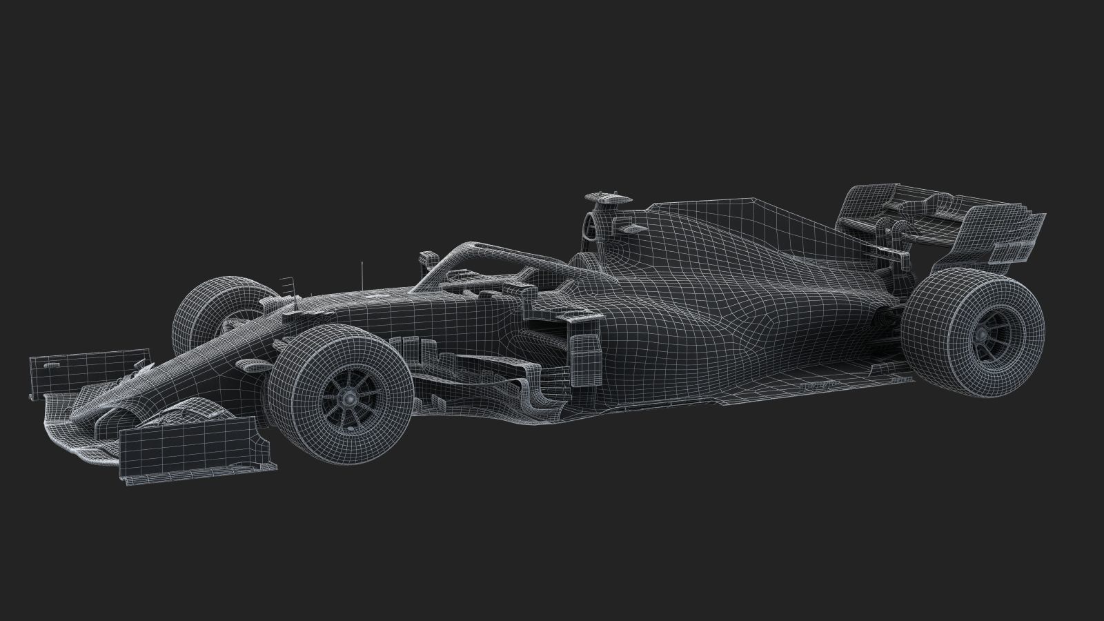 F1 Ferrari SF21 Season 2021 Low-poly 3D model_14