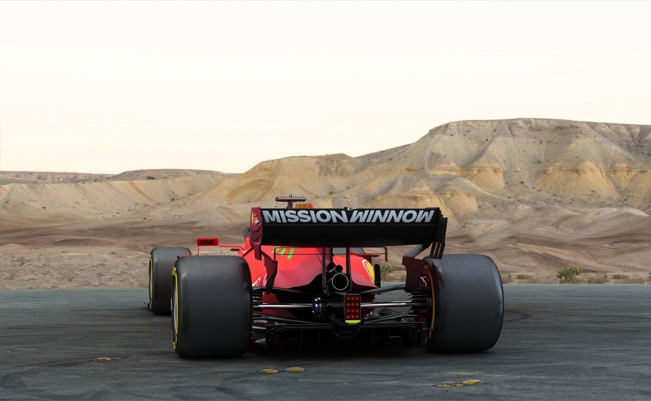 F1 Ferrari SF21 Season 2021 Low-poly 3D model_5