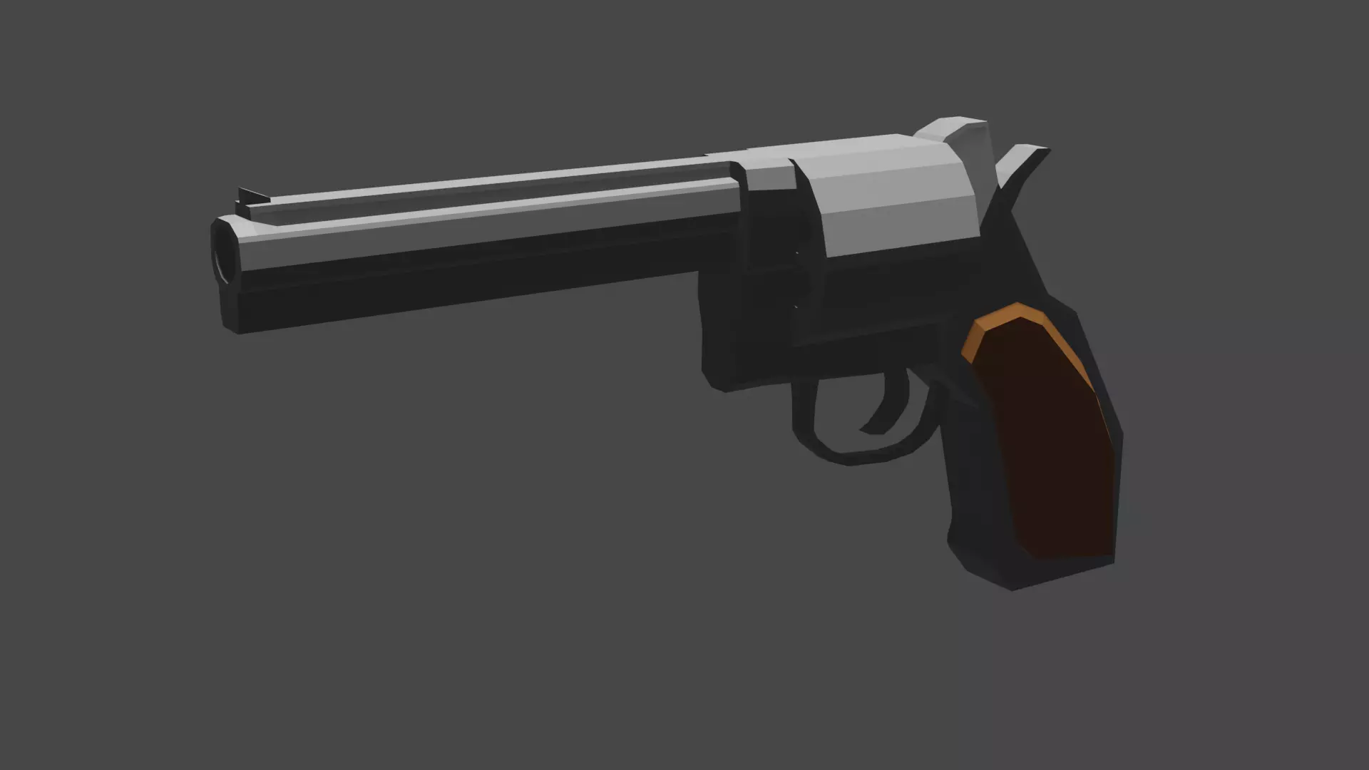 r8 revolver Free low-poly 3D model_0