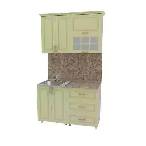Kitchen cabinet with granite counter top