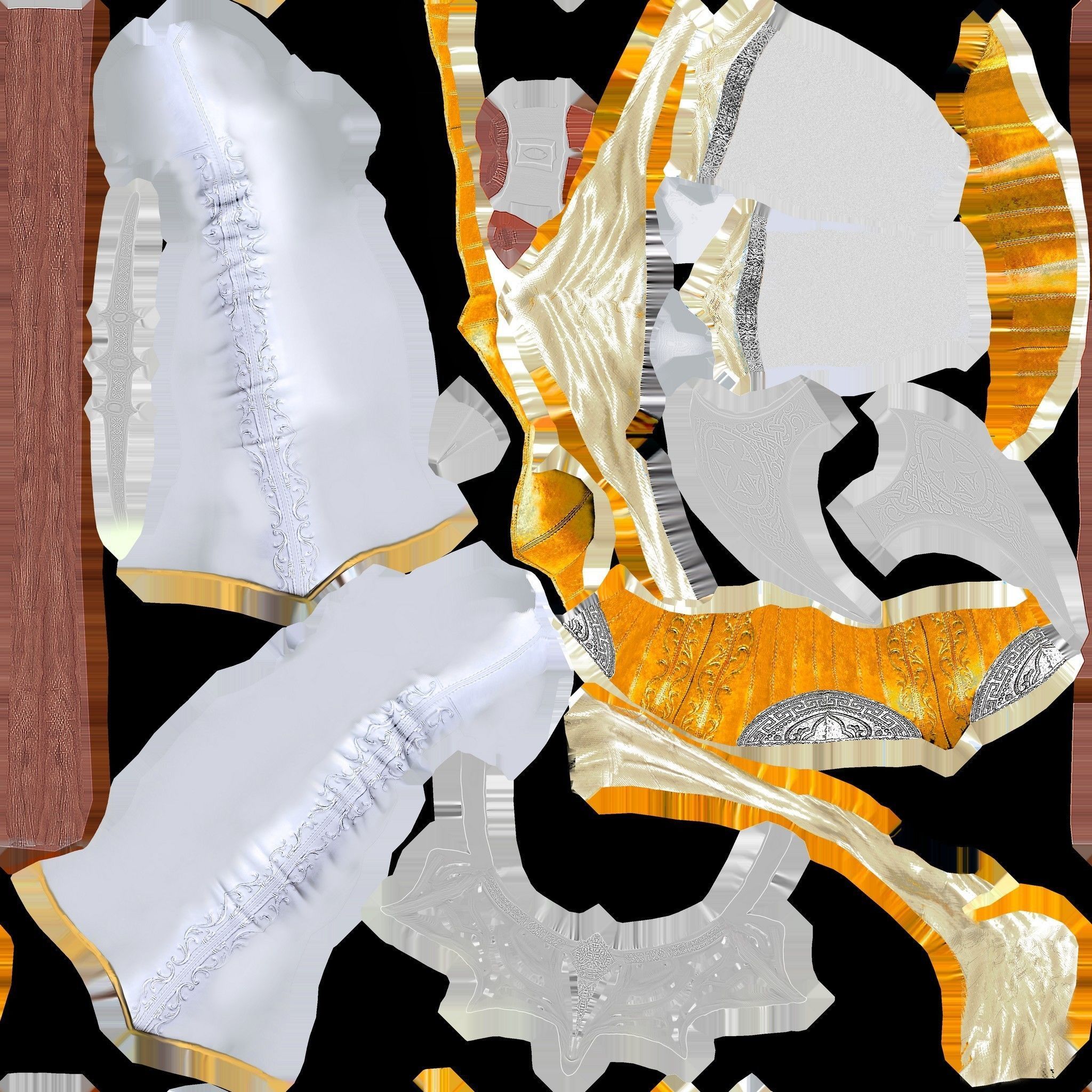 Elf Girl Low-poly 3D model_27